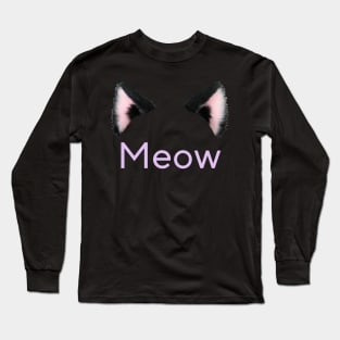 Meow cat Long Sleeve T-Shirt